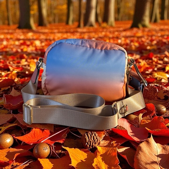 Jessica Simpson Audrey Crossbody Bag Quilted Stitching &Webbed Crossbody Strap - Picture 2 of 5